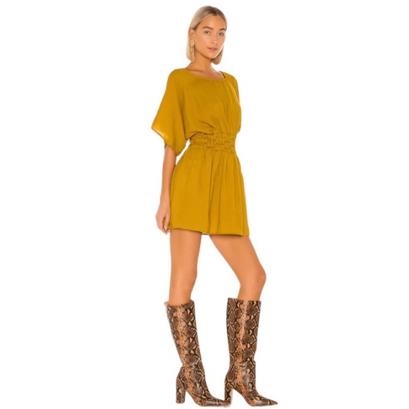Tularosa Sienna Dress in Mustard - Picture 2 of 8